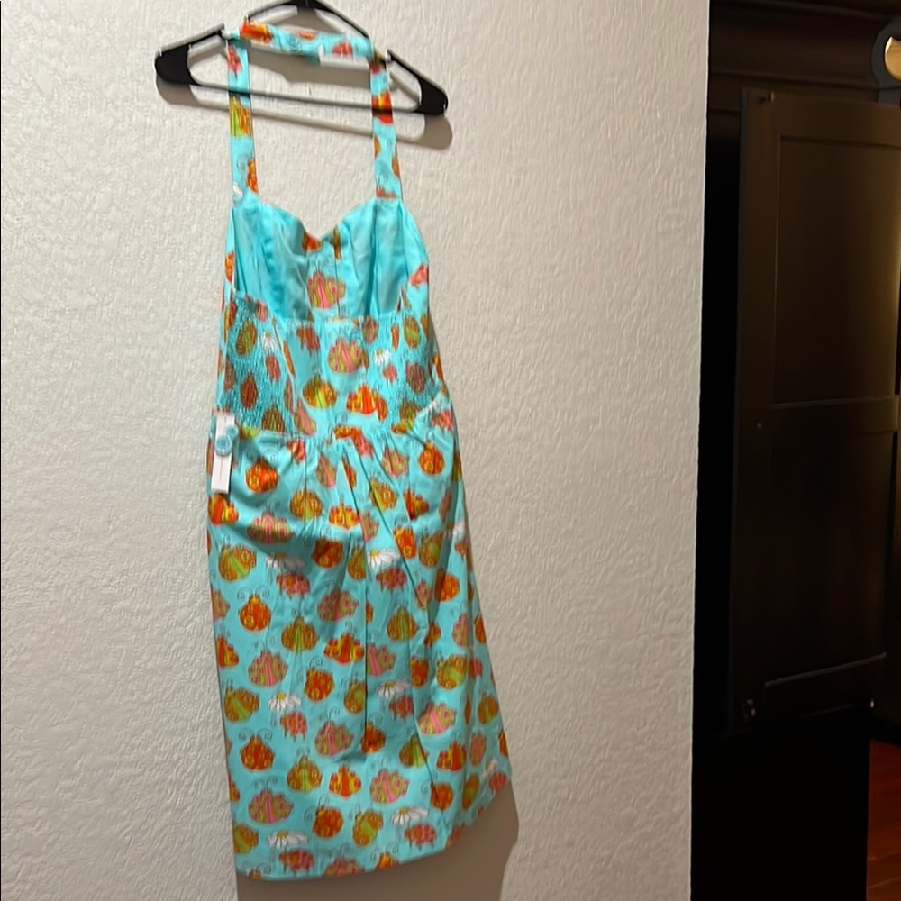 ModCloth Halter Dress with Ladybug Pattern- Large NWT - Picture 4 of 6